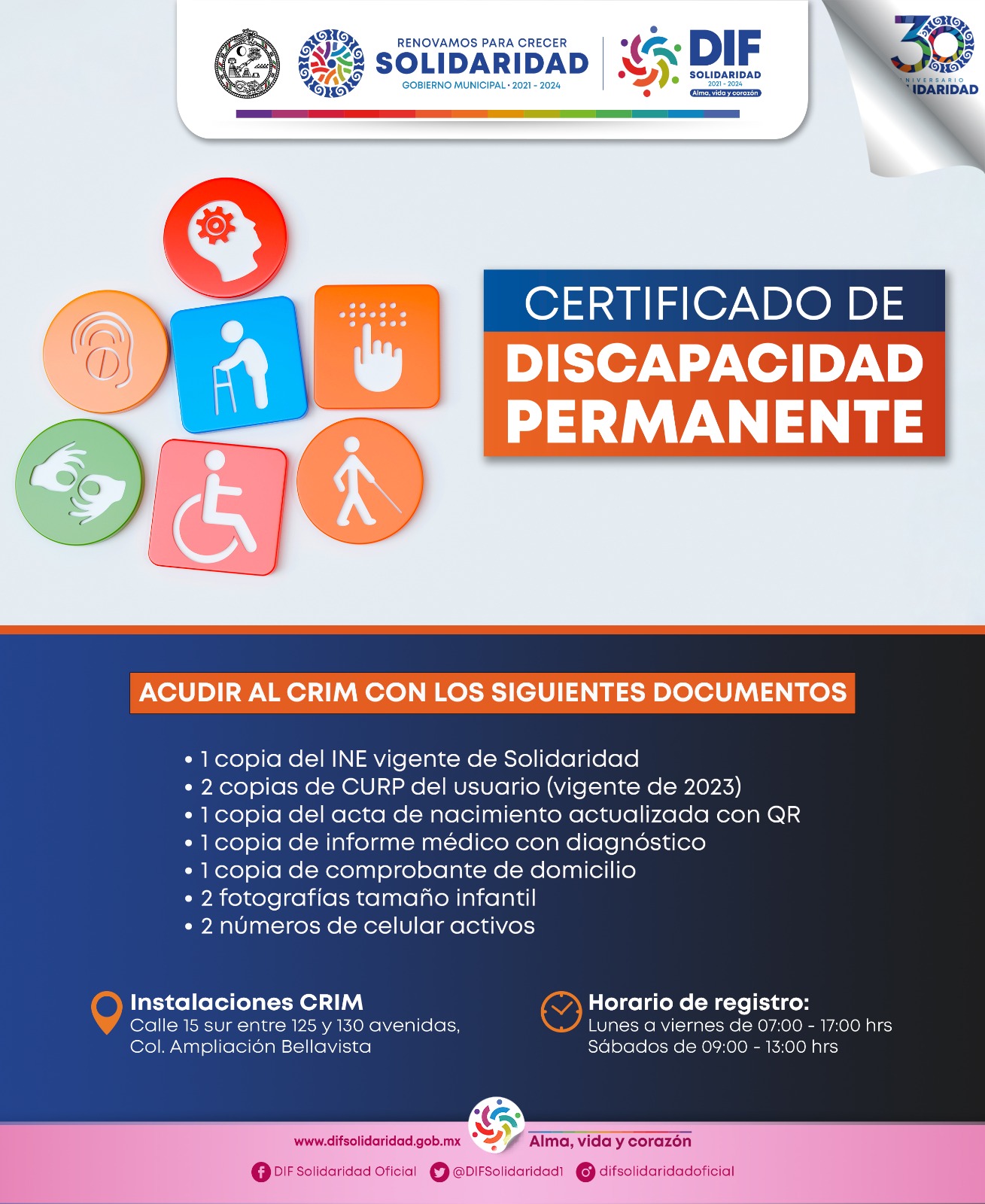 Brinda DIF Solidaridad facilidades a personas con discapacidad permanente – H. Ayuntamiento de Solidaridad