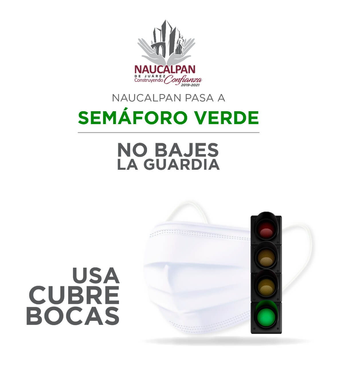Pasa Naucalpan a Semáforo Verde