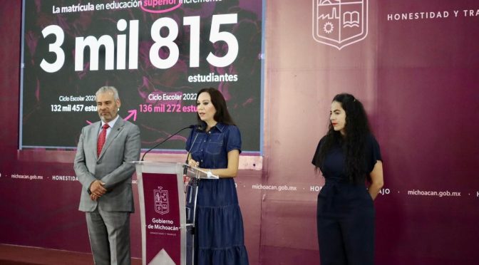 Se inscriben 15 mil estudiantes más de media superior y superior