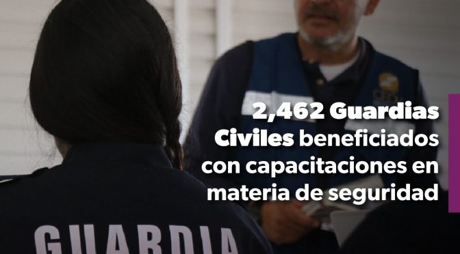 Guardia Civil, en constante capacitación en beneficio de la ciudadanía