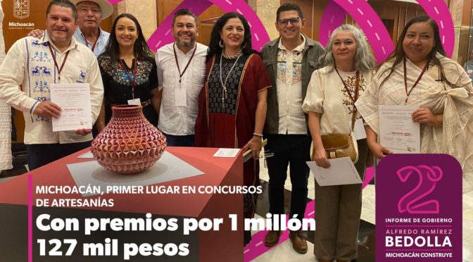 Michoacán, primer lugar en concursos de artesanías