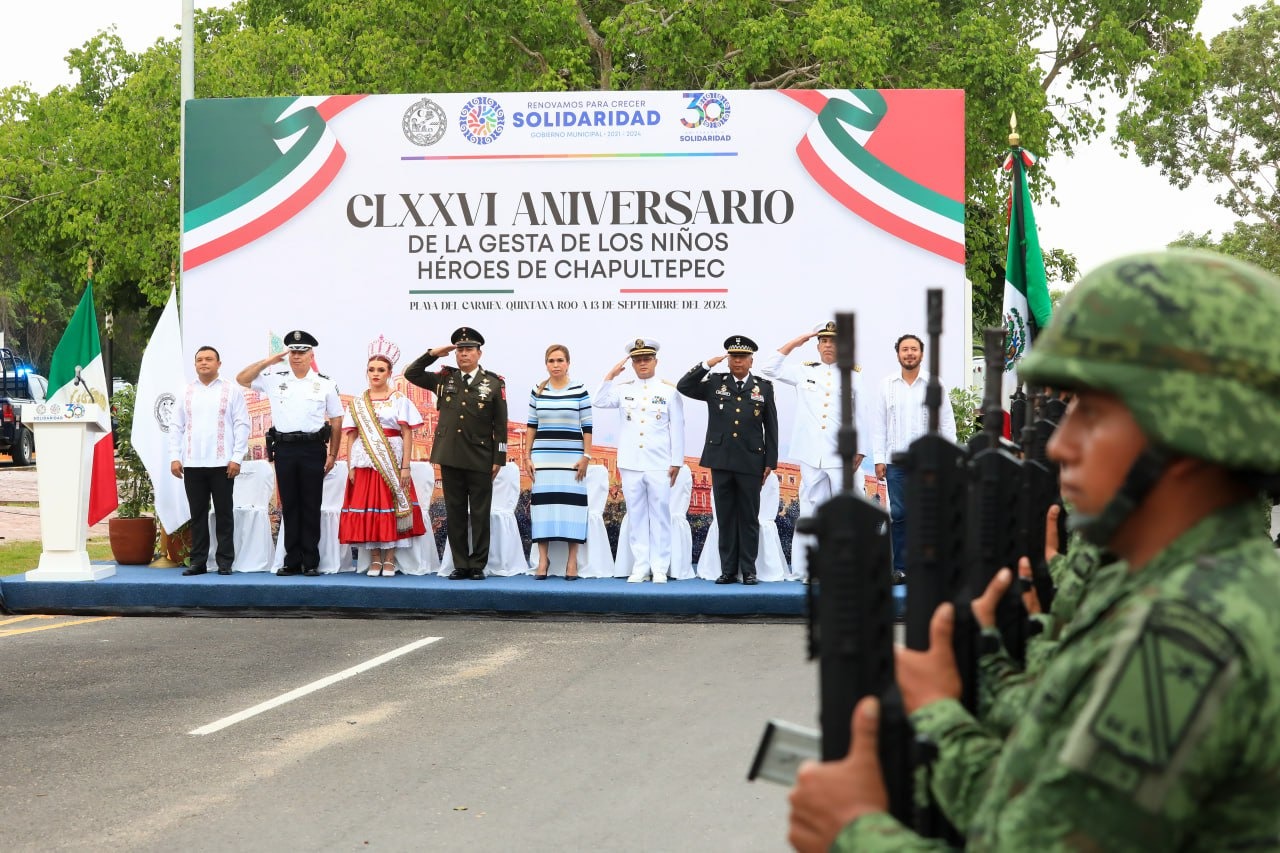 Solidaridad conmemoró el 176 aniversario de la Gesta Heroica de los Niños Héroes de Chapultepec – H. Ayuntamiento de Solidaridad