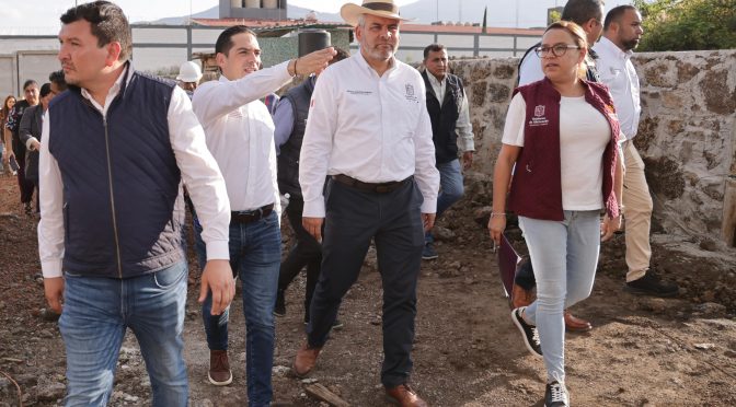 Supervisa Bedolla avances de construcción del Icatmi en Villas del Pedregal