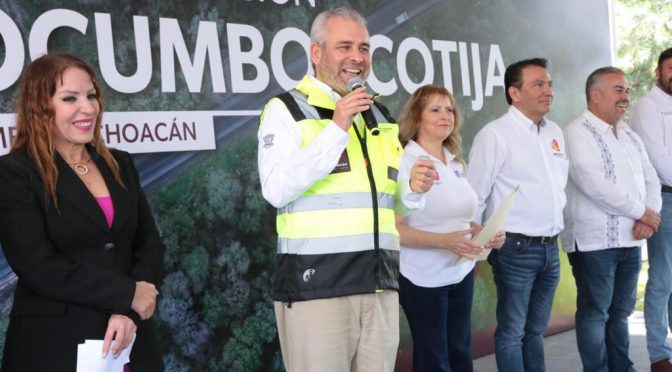 Con 251 mdp se rehabilita tramo carretero Tocumbo-Cotija: Bedolla