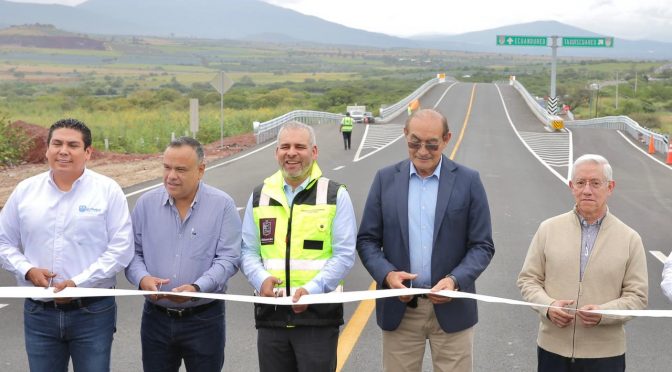 Inaugura Bedolla Ramal Ecuandureo-La Piedad