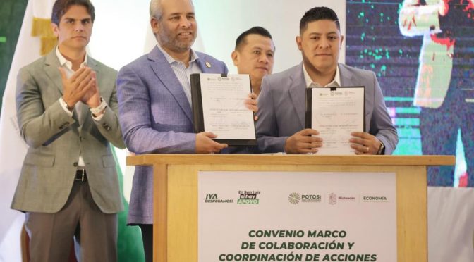 Michoacán y SLP, estrechan lazos para el desarrollo económico y logístico de la región Bajío
