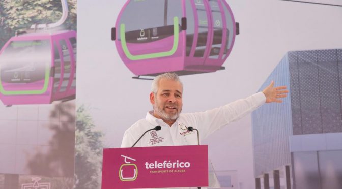 Tarifa del teleférico, igual que el transporte público: Bedolla