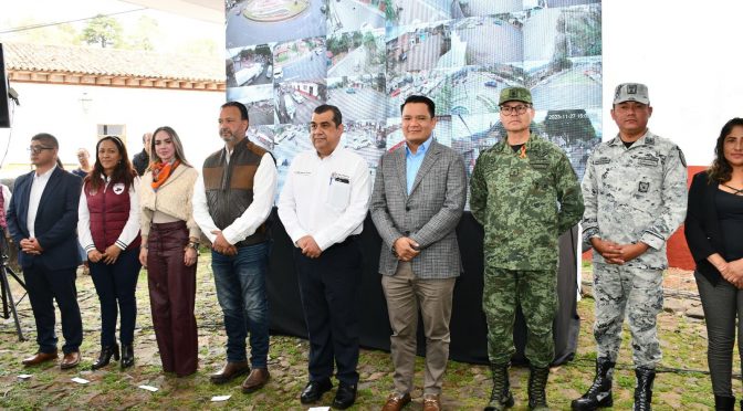 Se refuerza la seguridad en Pátzcuaro y Salvador Escalante con sistema de videovigilancia