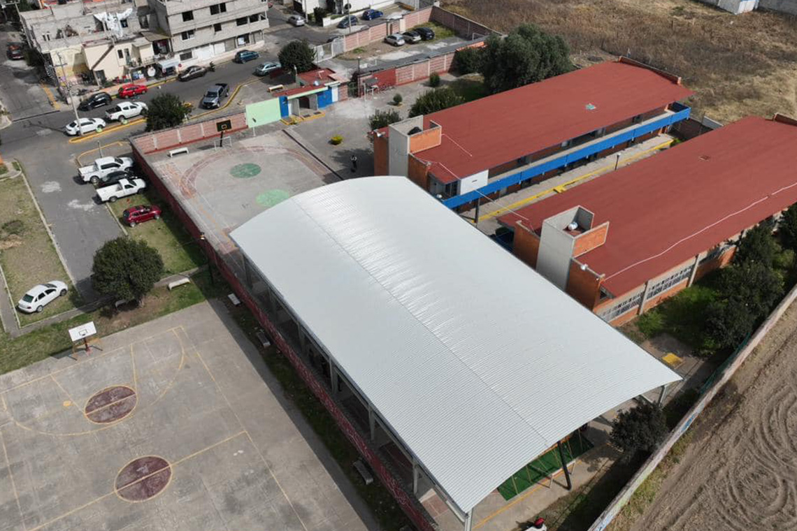Boletín 242.- Miguel Gutiérrez entrega obra educativa en Paseos de Chalco