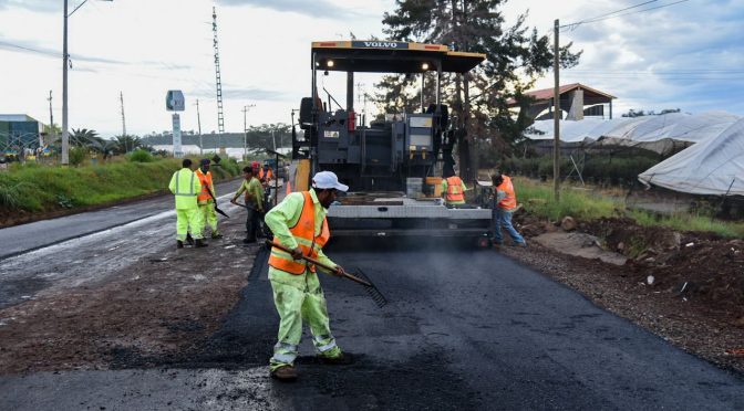 Con avance del 70 % la rehabilitación del Libramiento de Peribán
