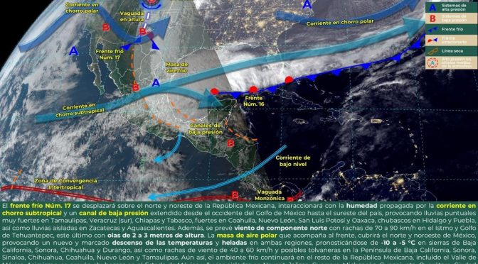 Frente frío 17 dejará lluvias y temperaturas de 0 a 5 grados en Michoacán: PC