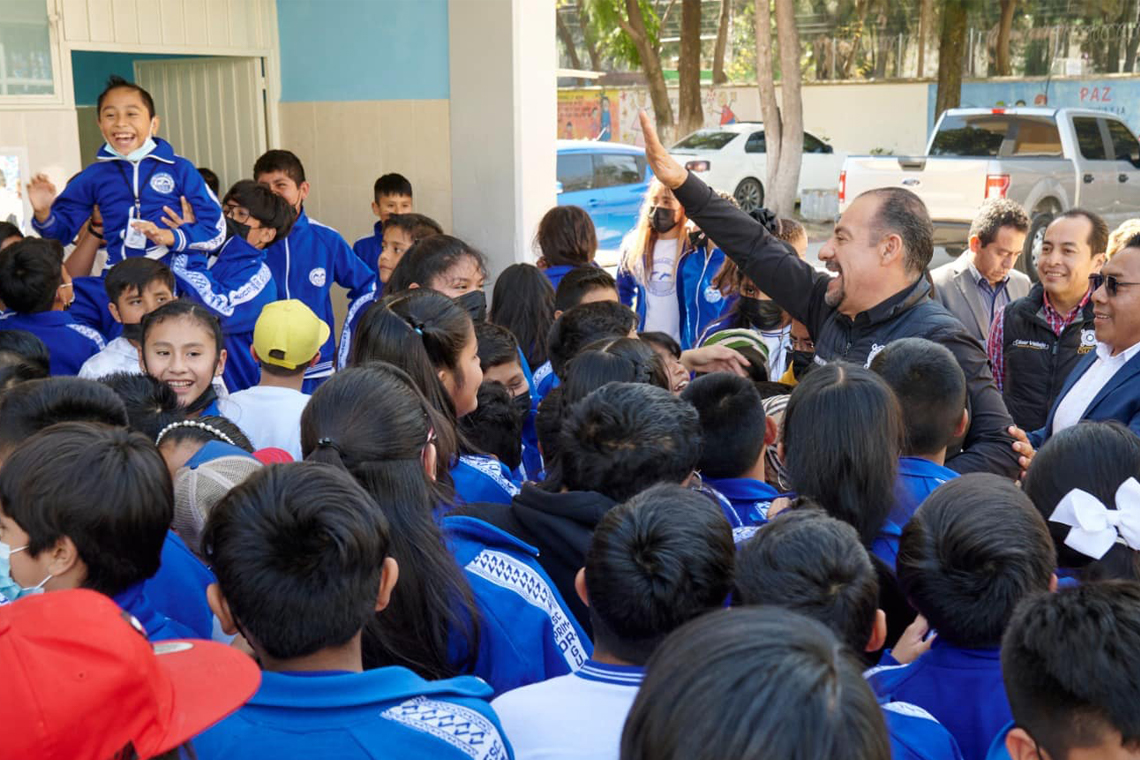 Boletín 252 .- Miguel Gutiérrez entrega obras educativas en Casco de San Juan, Nueva San Isidro y Jardines de Chalco