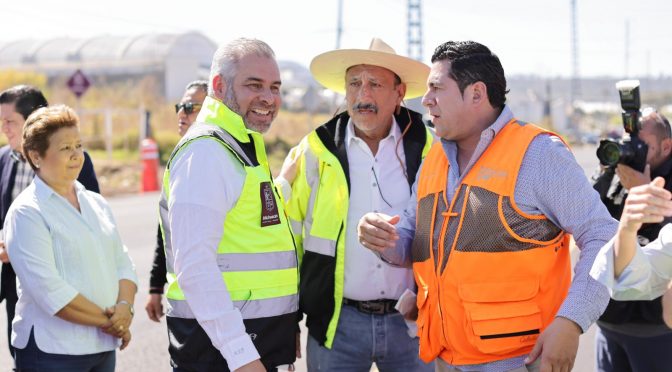 Queda rehabilitado libramiento de Peribán para garantizar las agroexportaciones michoacanas: Bedolla