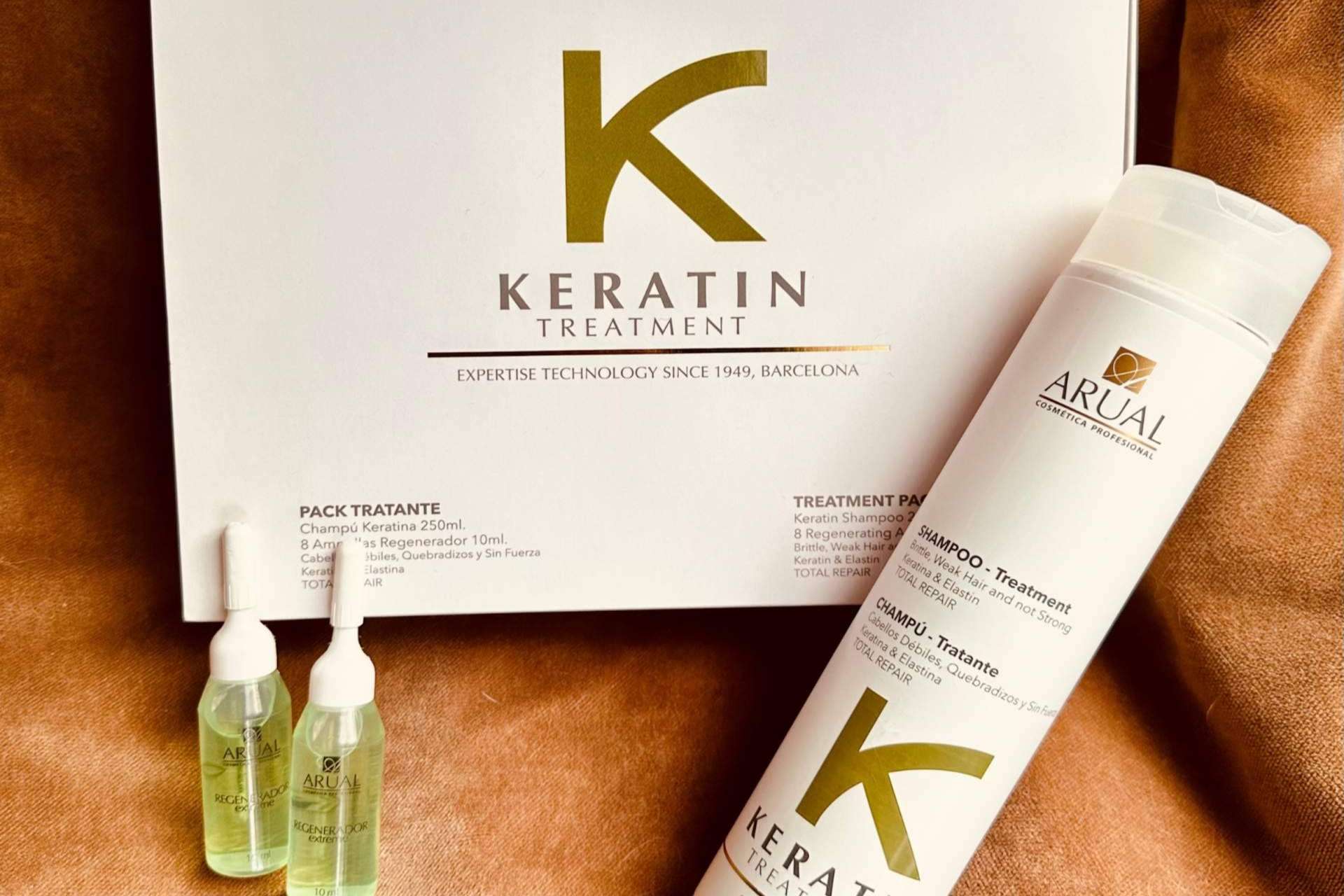Arual con keratina para el cuero cabelludo